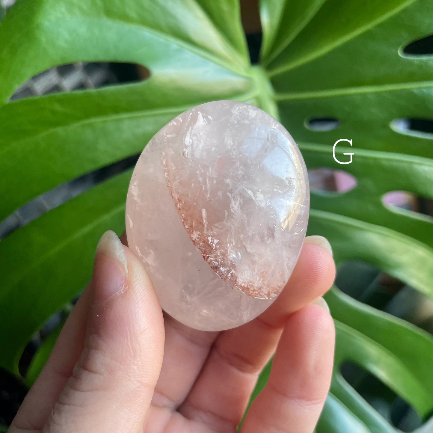 Fire Quartz Palm Stones