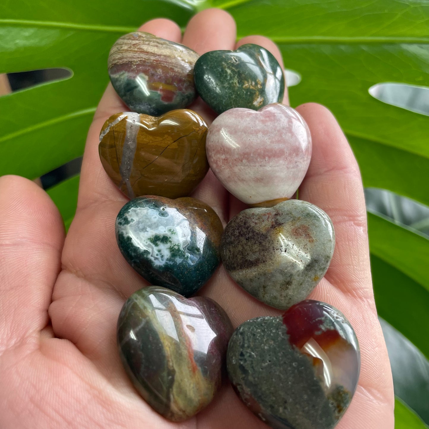 Ocean Jasper Mini Hearts