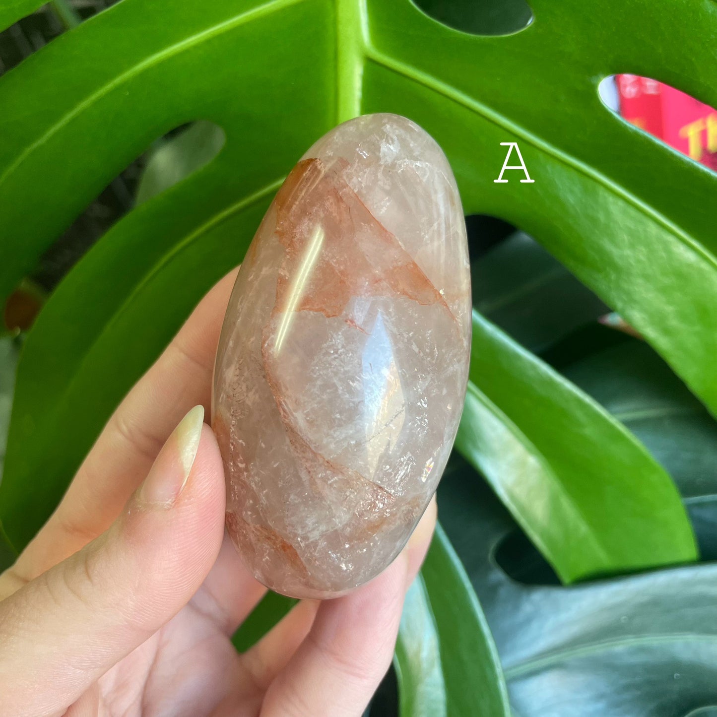 Fire Quartz Palm Stones