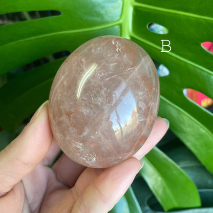 Fire Quartz Palm Stones