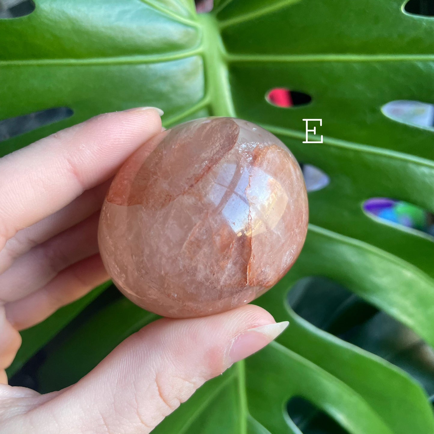 Fire Quartz Palm Stones