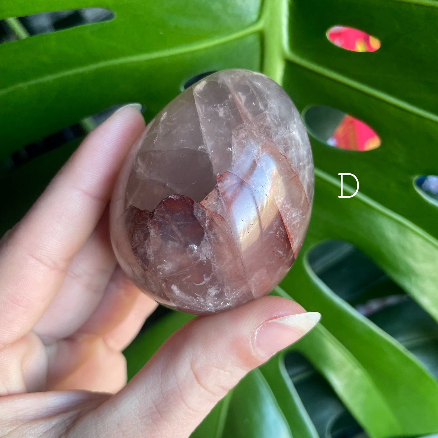 Fire Quartz Palm Stones