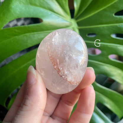 Fire Quartz Palm Stones