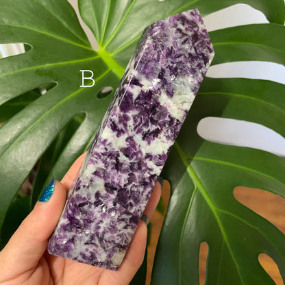 Lepidolite Polished Tower