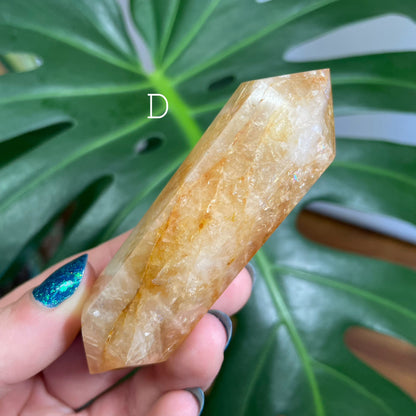 Golden Healer Quartz DT Points