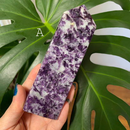 Lepidolite Polished Tower