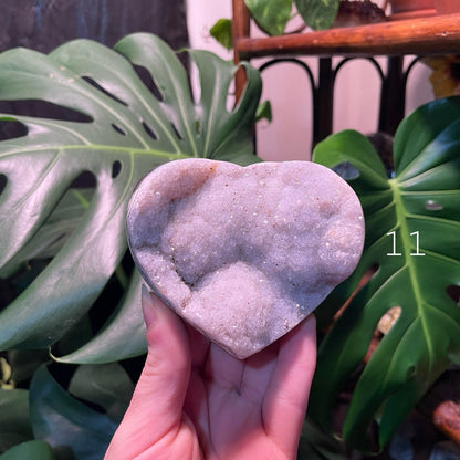 Druzy Agate Heart