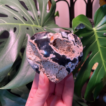 Druzy Agate Heart