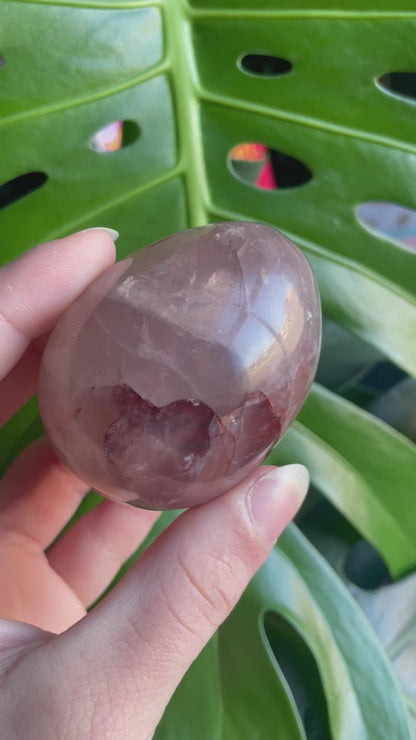 Fire Quartz Palm Stones