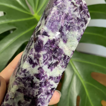 Lepidolite Polished Tower